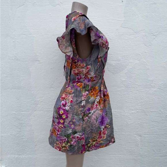 All Saints Multicolor Floral Mini Dress - Picture 3 of 8